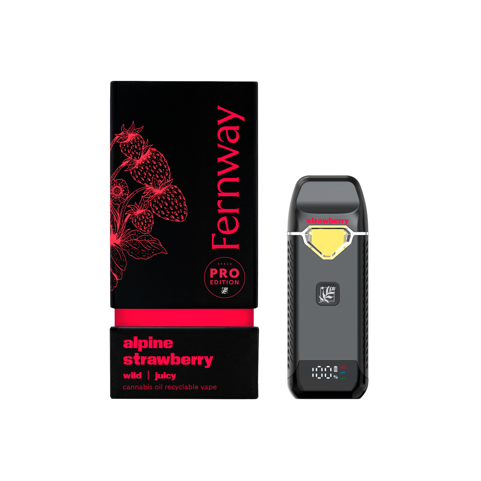 Alpine Strawberry Fernway Traveler Pro 2G Vape